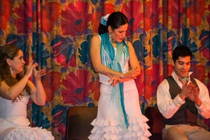 Performing at Dulwich Village, in London